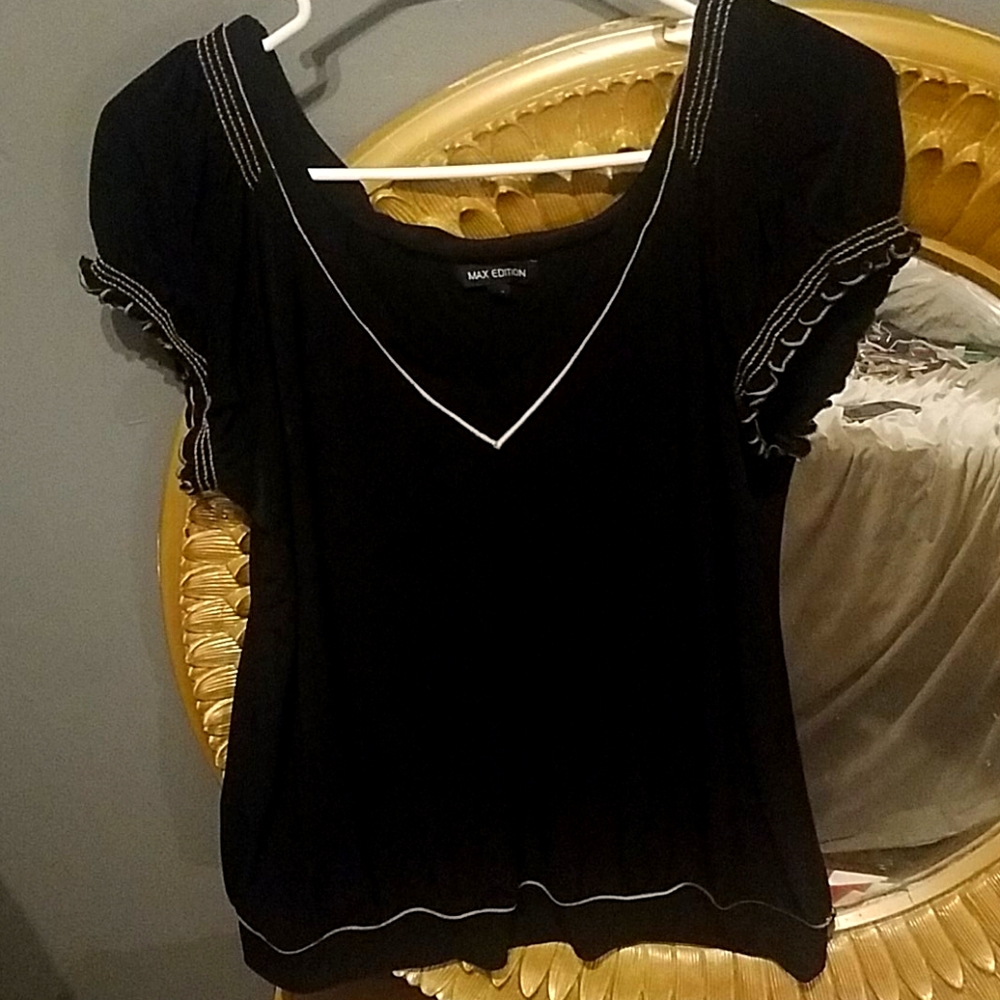 Black Silky Top